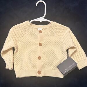 Cream Knit Baby Cardigan